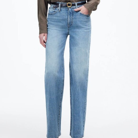 Madewell Denim - Madewell The Perfect Vintage Wide-Leg Jean - Raw hem - Size 27 - Enmore wash